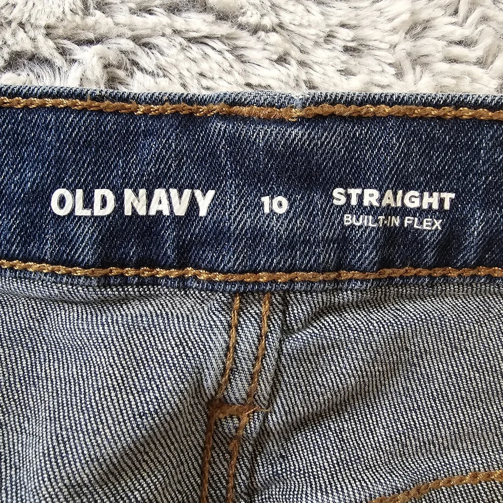 Old Navy Boys Jeans Straight Built-in Flex Durable Active School 10 blue